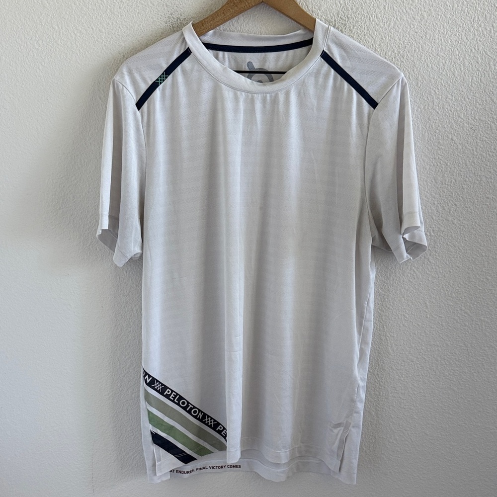 RHONE X Peloton Stripe Swift Short Sleeve Tee T-Shirt Activewear Large